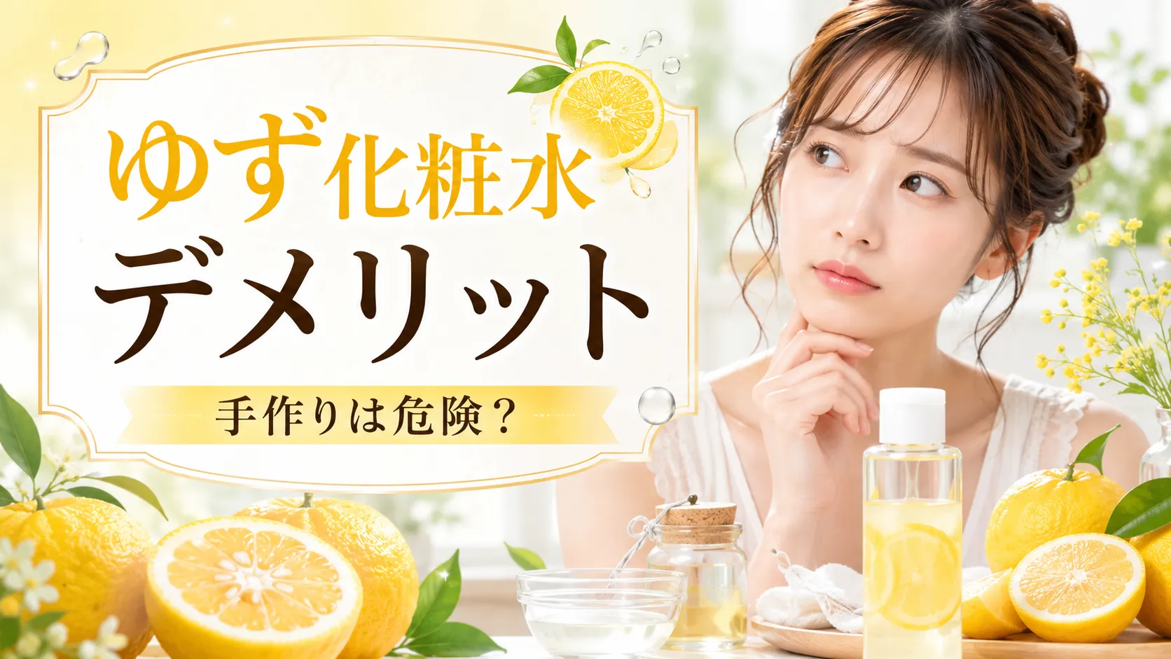 ゆず化粧水　デメリット